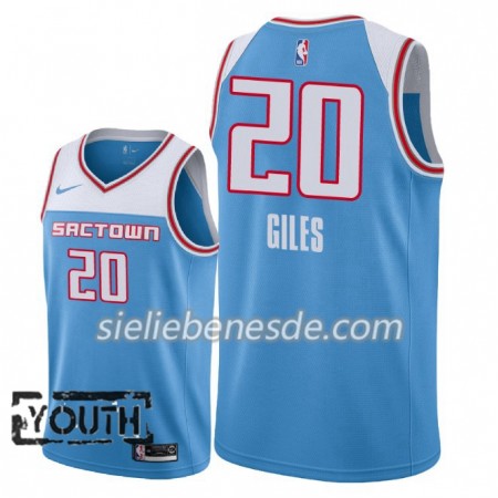 Kinder NBA Sacramento Kings Trikot Harry Giles 20 2018-19 Nike City Edition Blau Swingman